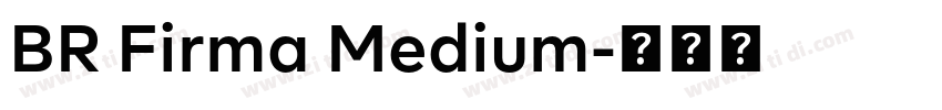 BR Firma Medium字体转换
